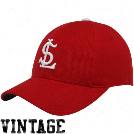 St. Louis Cardinals Red 1918 Throwback Cooperstown Fitted Hat