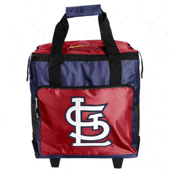 St. Louis Cardinals Red-navy Blue Rolling Collapsible Cooler