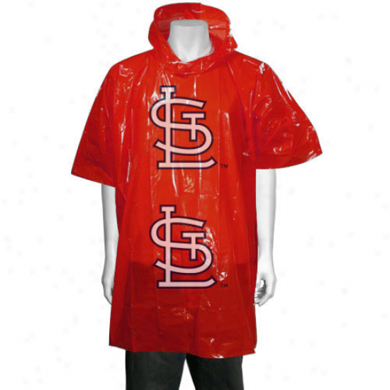 St. Louis Cardinals Red Shott Sleeve Poncoh
