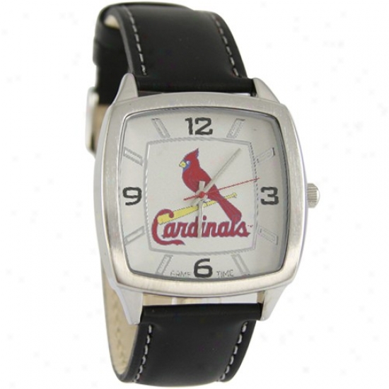 St. Louis Cardinals Retro Watch W/ Leather Band