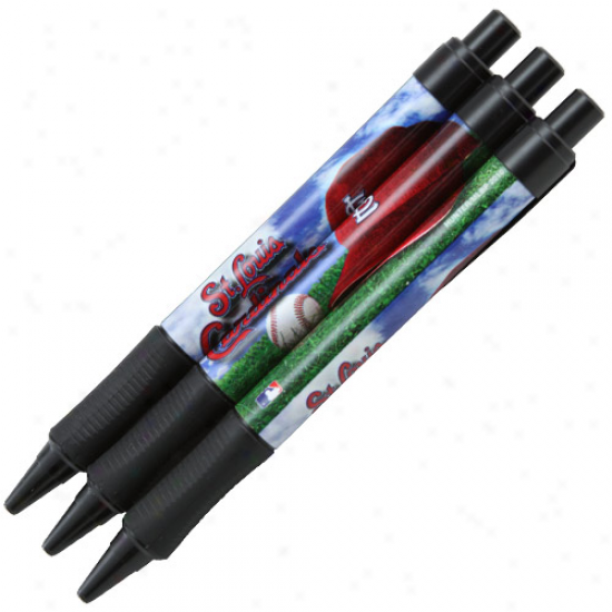 St. Louis Cardinals Sof-grip 3-pack Pen Set