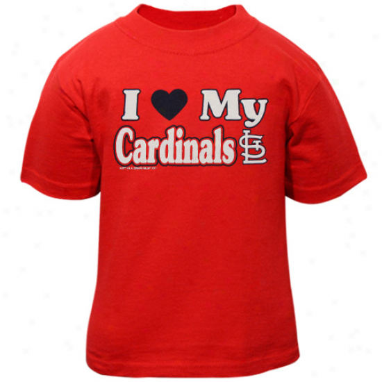 St. Louis Cardinals Toddler I Centre My Team T-shirt - Red
