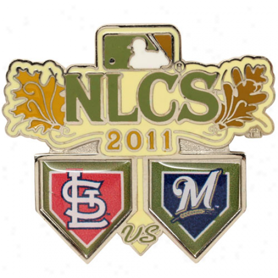 St. Louis Cardinalz Vs. Milwaukee Brewers 2011 Nlcs Championd Comemoratve Dueling Pin