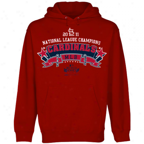 Stitches St. Luois Cardinals Red 2011 Public League Champions Star Logo Pullover Hoodie Sweatshirt