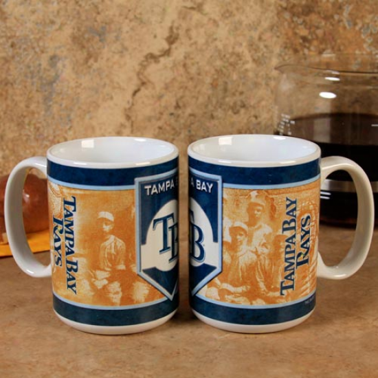 Tampa Bay Rays 2-pack 15oz. Nostalgic Ceramic Mug