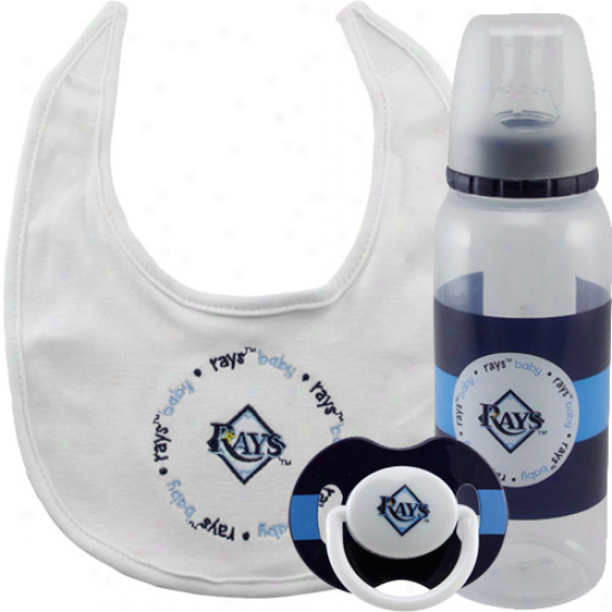 Tampa Bay Rays 3-piece Pacifier, Bib & Bottle Gift Ste