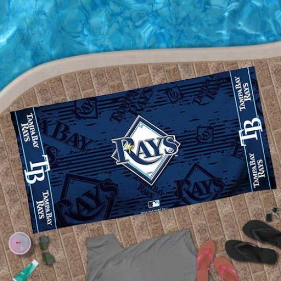 Tamla Bay Rays 30'' X 60'' Navy Blue Towel