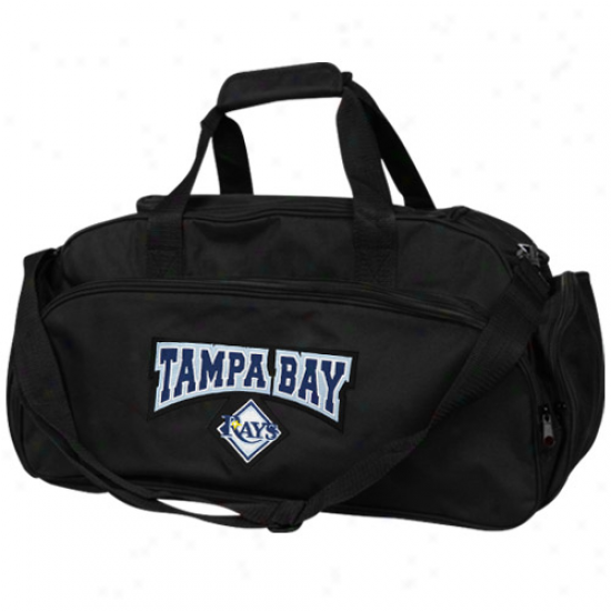 Tampa Bay Rays Black Domestic Duffel Bag