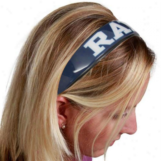 Tampa Bay Rays Ladies Navy Blue Large Domed Headband