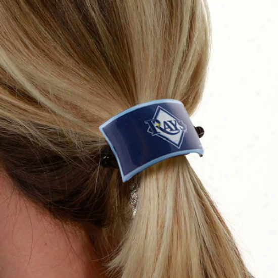 Tampa Bay Rays Team Logo Cuff Ponytail Holder