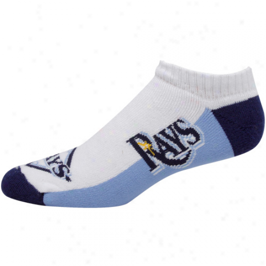 Tampa Bay Rays White Tri-color Ankle Socks