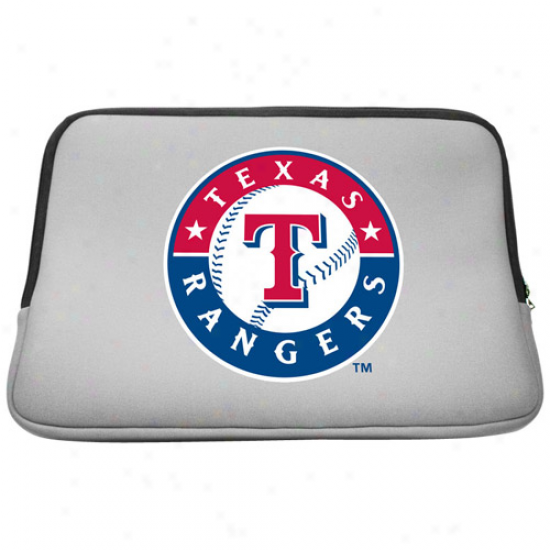 Texas Rangers 15.5'' Gray Neoprene Laptop Sleeve