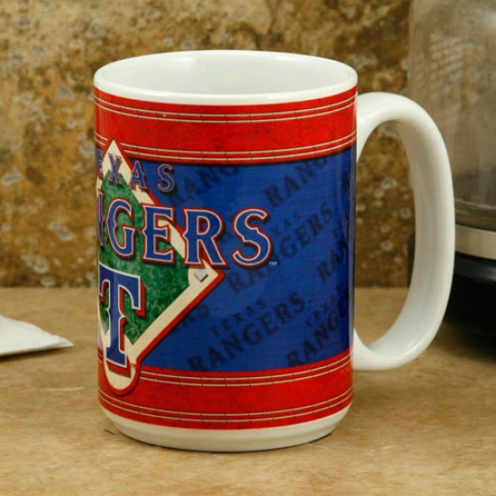 Texas Rangers 15oz. Sublimated Logo Mug