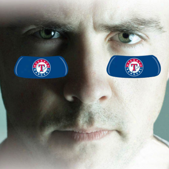 Texas Rangers 2-pair Navy Blue Team-colored Eye Black Strips