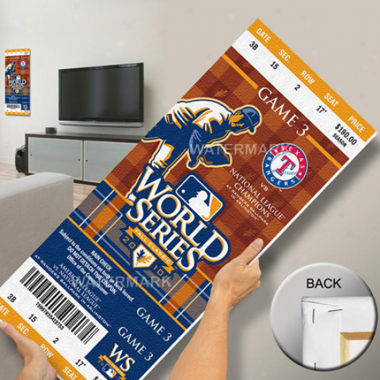 Texas Rangers 2010 World Series Mega Ticket