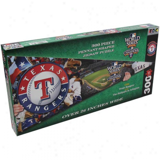 Texas Rangers 300-piece Pennant Jigsaw Puzzle