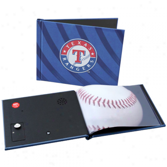 Texas Rangers 6'' X 8'' Royal Blue Recordable Photobook