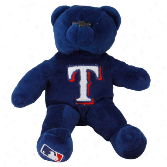 Texas Rangers 8'' Navy Blue Pluzh Bear