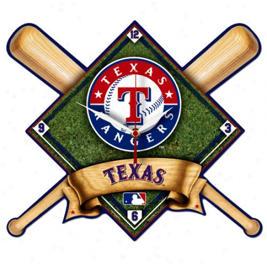 Texas Rangers Hi-dwf Wall Clock