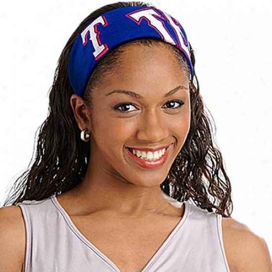 Texas Rangers Ladies Royal Blue Fanband Jersey Headband