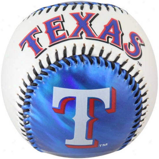 Texas Rangers Metallic Soft Strike Baseball