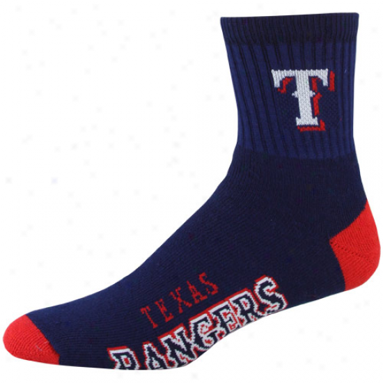 Texas Rangers Navy Blus Team Color Block Socks