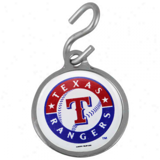 Texas Rangers Pet Id Tag