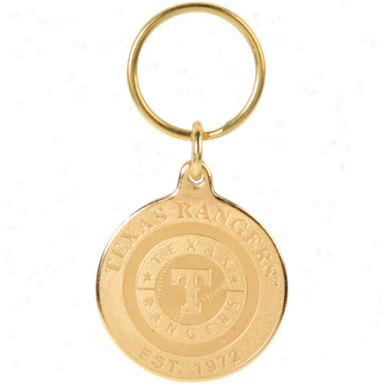 Texas Rangers Rangers Ballpark In Arlington Bronze Coin Keychain