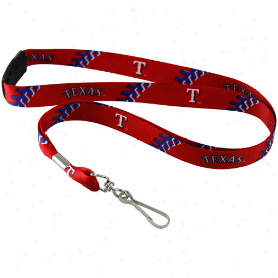 Texas Rangers Red Mlb Occurrence Lanyard