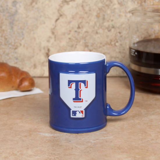 Texas Rangers Royal Blue 11oz. Ceramic Sculpted Mug