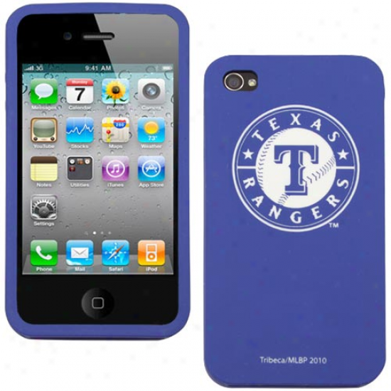 Texas Rangers Royal Blue Silicone Iphone 4 Cover