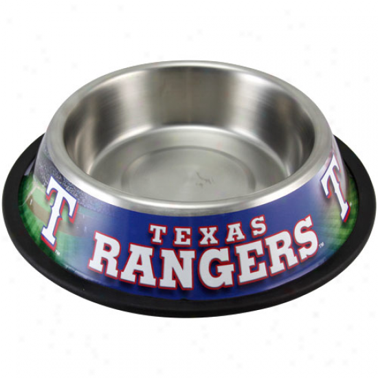 Texas Rangers Stainless Steel Angry mood Bowl