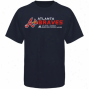 Afidas Atlanta Braves Youth Navy Blue Diamond Fringe T-shirt