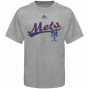 Adidas New York Mets Ash Youth Script T-shirt