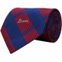Atlanta Braves Royal Blue-red Poly Plaid Woven Tie