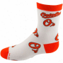 Baltimore Orioles Preschool Allover Crew Socks - White