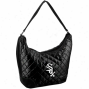 Chicago White Sox Ladies Blzck Quiltsd Hobo Purse