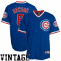 Majestic Andre Dawson Chicago Cubs Cooperstown Throwback Jersey-royal Blue