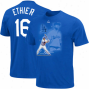 Majestic Andrew Ethier L.a. Dodgers Youth #16 Player Of The Game Name & Numbee T-shi5t - Dodger Blue