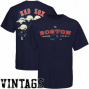 Majestic Boston Red Sox Navy Blue Nostalgia Vintage T-shirt