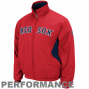 Maiestlc Boston Red Sox Red-navy Blue Therma Base Triple Peak Premier Full Zip Jack3t
