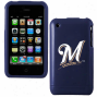 Milwaukee Brewers Navy Blue Iphone 3g Laborious Snap-on Case