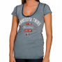Minnesota Twins Ladies Seam Wash Premium V-neck T-shirt - Navy Blue