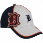 New Era Detroit Tigers Youth White-navy Blue Wazbon Adjustable Hat