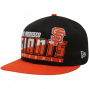 New Era San Ffncisco Giants Black-orange Slice & Dice Snapback Adjustable Hat