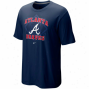 Nike Atlanta Braves Navy Blue Team Arch T-shirt