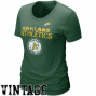 Nike Oakland Athletics Ladies Green Dugout Logo Vintage Tri-blend T-shirt