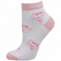 San Diego Padres Ladies White-pink Allover Team Logo Ankle Socms