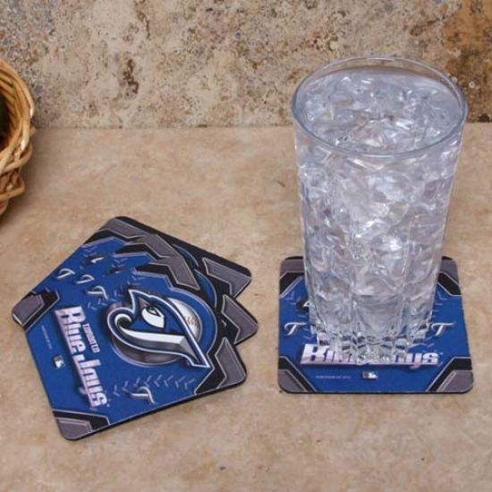 Toronto Blue Jays 4-pack Sublimated Logo Neoprene Coaster Set