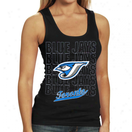 Toronto Blue Jays Ladies Black Repeater Cistern Top